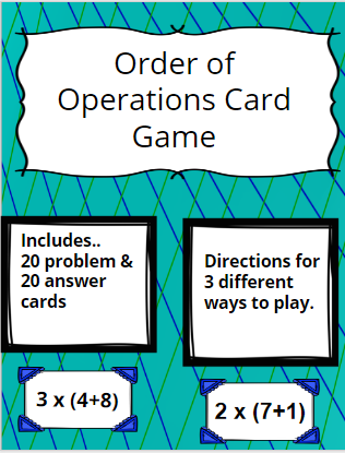 5th Grade Math, Order of operations, differentiation