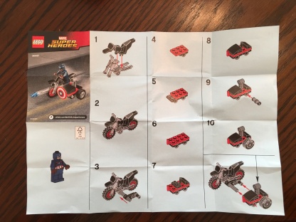 Directions for Lego Set- Captain America's Motorcycle