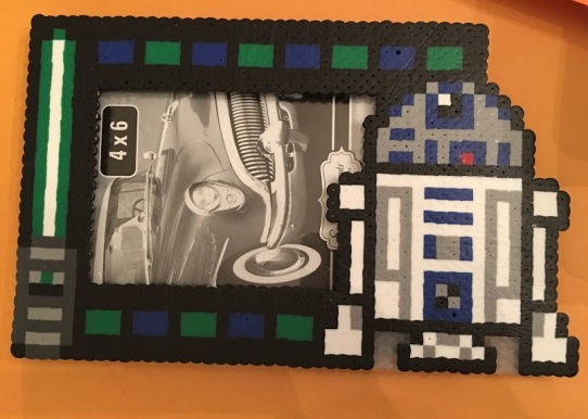 R2D2, Star Wars, Perler, Hama Beads, Picture Frame