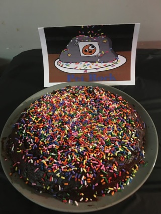 Undertale Birthday Party Pet Rock Cake